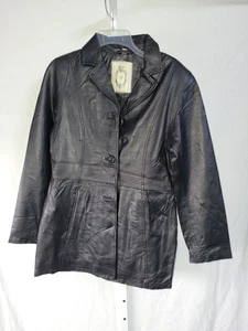 COVER NEW YORK NAPPA LEATHER JACKET IN BLACK NEW LARGE - Bild 1 von 8