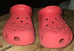 Vintage Red Crocs Men's Size 12 - Picture 1 of 11
