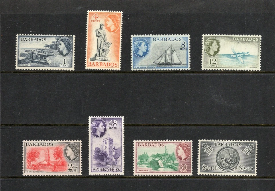 S5720  Barbados   1964/5   QEII  pictorials   wmk 314   8v.   MNH - Image 1 of 1