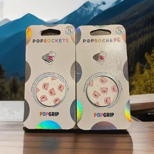 2-pak nowych gniazd PopSocket Oinklette Świnia Głowa Świni Różowa PopSocket Uchwyt na telefon Stojak - Zdjęcie 1 z 8