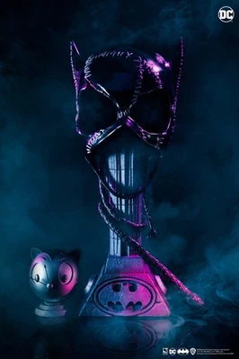 Máscara Sideshow PureArts EXCLUSIVA Mulher-Gato Tamanho Real Busto Prop Michelle Pfeiffer - Imagem 1 de 4