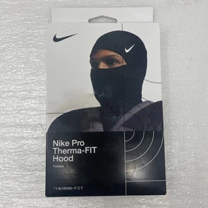NUEVO Nike Fútbol Pasamontañas Nike Pro Therma-FIT Hyperwarm Capucha Pasamontañas Negro - Imagen 1 de 8