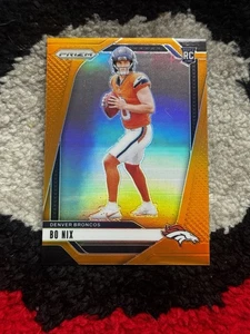 2024 Panini Prizm - Rookies Bo Nix #309 Orange Prizm /249 (RC) - Picture 1 of 5