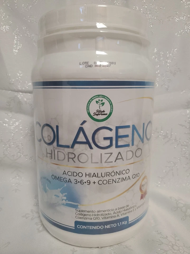 Colageno Hidrolizado en Polvo Powder 1Kilo { Sabor Natural }  High Supreme - Image 1 of 4