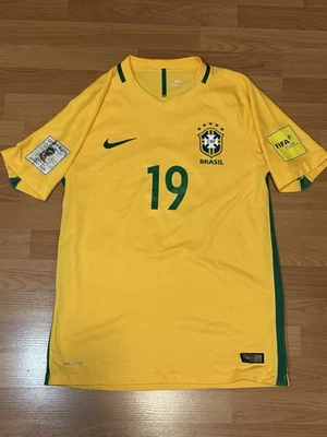 Camiseta Nike Brasil Willian 2018 local - Camiseta Copa del Mundo - Talla mediana LEER Foto 1 de 4
