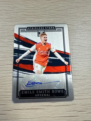 2021-22 Panini Impeccable Emile Smith Rowe Stainless Stars Auto #17/18 - Image 1 of 2