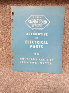 Vtg 56 Supreme Standardizd Automotive Electrical Parts Catalog Fond du Lac WI - Picture 1 of 9
