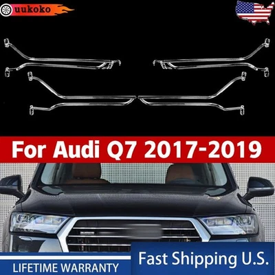 For Audi Q7 2016-2019 DRL Headlight Guide Strip Daytime Running Light Tube Bar Foto 1 de 4