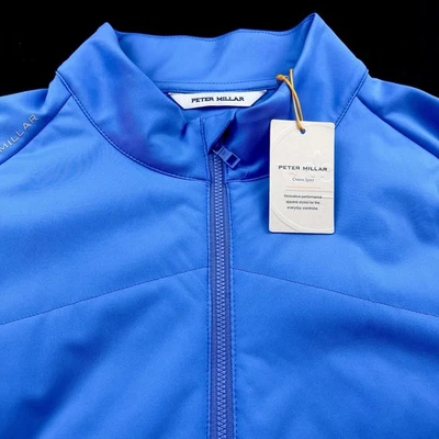 Peter Millar Crown Sport Merge Hybrid Half-Zip Jacket Blue XL $245 - Image 1 of 4