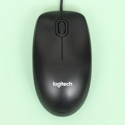 Logitech M100r Optical USB 2-Button Computer Mouse w/ Scroll Wheel [M-U0026] - Image 1 of 3