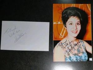 HELEN SHAPIRO original handsigniertes Autogramm FOTO & KARTE - SCHÖNE SÄNGERIN - Bild 1 von 5