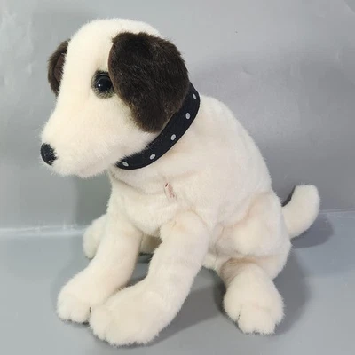 Nipper RCA Mascot Bull Terrier Folkmanis Hand Puppets Sitting Plush Dog Toy Rare - Image 1 of 4