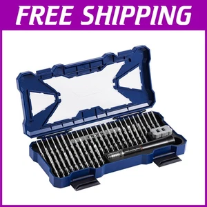 Ergonomic Precision Screwdriver Set with 55 Magnetic Bits for Electronics Repair - Picture 1 of 8