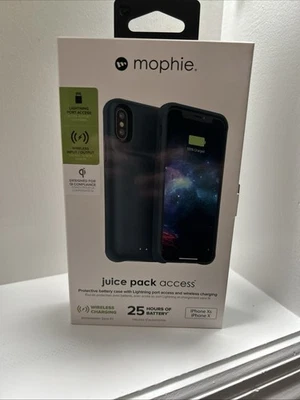 NEW Mophie Juice Pack Access 2000mAh Battery Case for iPhone X / XS - Blue - Image 1 of 3