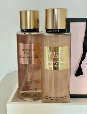 VICTORIA’S SECRET  Bare Vanilla mist & Bare Vanilla shimmer 2x 250ml Gift Bag - Image 1 of 2