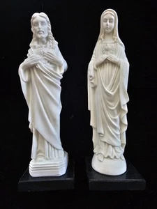 Statuine Gesù e Maria in porcellana vintage - Foto 1 di 4