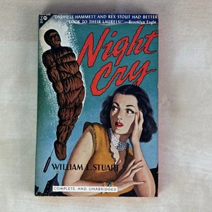 Night Cry von William L. Stuart 1949 Crime Noir 1st PB Printing GGA Cover Art - Bild 1 von 8