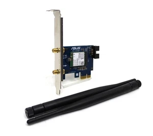ASUS PCE-AC55BT 802.11a/b/g/n/ac/h Adattatore Wi-Fi Dual Band PCI-E 1x #306834 - Foto 1 di 4
