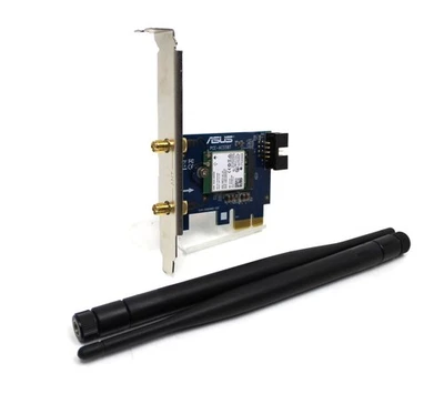 ASUS PCE-AC55BT 802.11a/b/g/n/ac/h Adattatore Wi-Fi Dual Band PCI-E 1x #306834 - Immagine 1 di 4