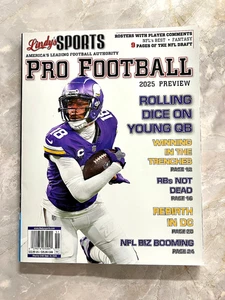 Lindy's Sports 2025 Pro Football Review Vikings #18 Cover • Rosters & NFL Draft - Picture 1 of 1