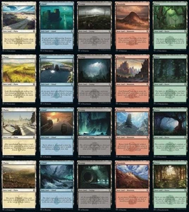 Battle for Baldur's Gate Basic Land set (1 each of 20) MTG Magic - Picture 1 of 1