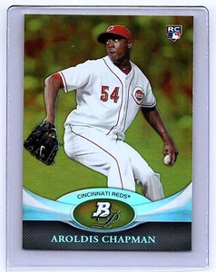 2011 Bowman Platinum #93 Aroldis Chapman GOLD SP Gold Excellent - Picture 1 of 2