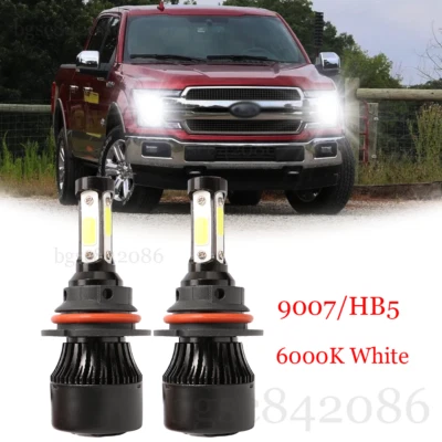 Kit de bombillas LED de 4 lados alto/bajo para Ford F-150 F-250 F-350 Super Duty 9007 Foto 1 de 4
