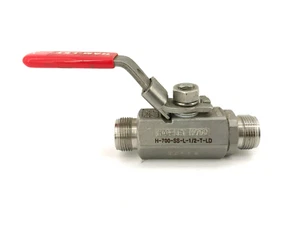 New Ham-Let H-700-SS-L-1/2-T-LD Compression Locking Handle Ball Valve, 1/2", SS - Picture 1 of 4