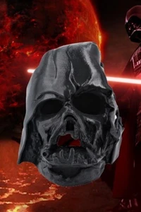Star Wars Darth Vader Melted Helmet (The Force Awakens) 3D Printed Prop Replica - Picture 1 of 4