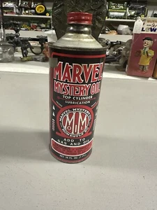 Marvel Mystery Top Oil Cone Top Can 16 Oz Vintage / Original 3/4 FULL - Picture 1 of 9