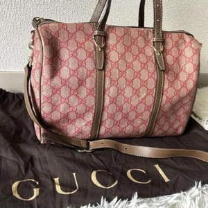 Gucci 2Way Gg Supreme Mini Boston Bag Handbag m2_0522 USED - Picture 1 of 14