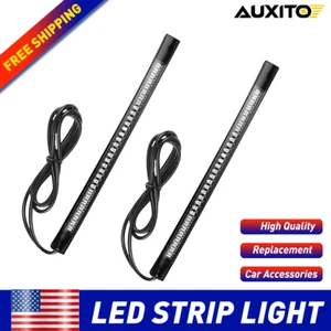 Waterproof Motorcycle LED Strip Underbody Lights 48-3528 SMD Amber Red Universal - Picture 1 of 16
