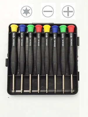 NEW ( 8 PC ) Magnetic Phillips, Flat and Star Precision Screwdriver Set - Image 1 of 2