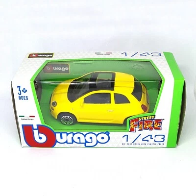 Bburago Fiat 500 Cinquecento 2008 Modellino Auto Automobile 1:43 FCA Die-Cast - Immagine 1 di 4