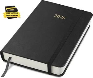 Executive 2025 Daily Journal Planner (Black, 4.5"×3.5") ⭐️⭐️⭐️⭐️⭐️ - Picture 1 of 6