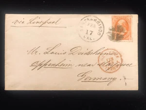 CA SAN FRANCISCO COVER #160 NICE SOLO USE TO GERMANY ON PRETTY LITTLE COVER - Picture 1 of 2