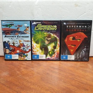 DC Universe Animated Movie Bundle Justice League Superman Green Lantern DVD R4 - Picture 1 of 5