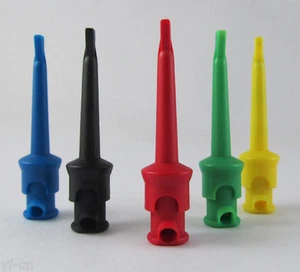 100sets 5Color High Quality Nylon PA Copper Flexible Large Test Hook Clip Probes - Picture 1 of 8