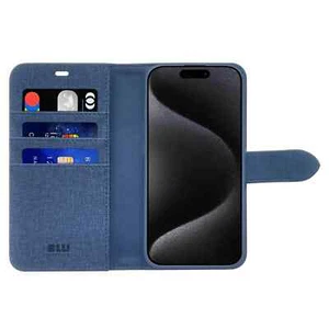 Custodia Blu Element Folio 2 in 1 blu Lazuli per iPhone 16 Pro Max custodie - Foto 1 di 4