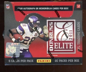 2011 DONRUSS ELITE HOBBY SCATOLA CALCIO SIGILLATA 20 CONFEZIONI, 5 CARTE PER CONFEZIONE - Foto 1 di 2