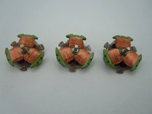 AURORA AFX TJET MEAN GREEN HOT ARMATURES ~ 5 OHM ~ COP/GRN ~ 3 PC NOS - Picture 1 of 2