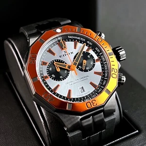 Edox Delfin The Water Champion Men's Wristwatch 10112-37GNOCA-ANO - Picture 1 of 12