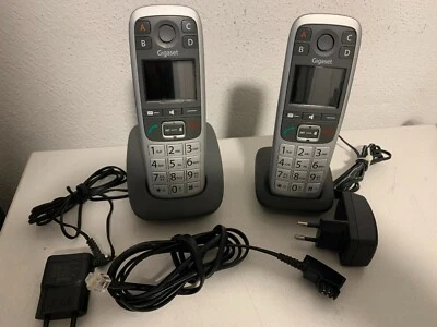 2x Gigaset E560H Mobilteil Schnurlostelefon + E560 Basisstation + Ladesctaion  - Bild 1 von 3