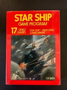 Vintage Star Ship gatefold box for the Atari 2600 with manual - Picture 1 of 3