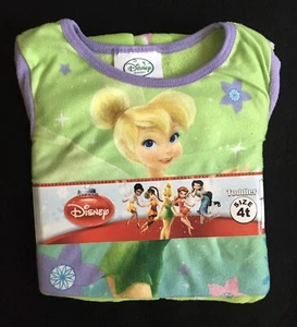 NWT Disney Peter Pan 2 Piece Pajama Set Toddler Girls Size 4T - Picture 1 of 4