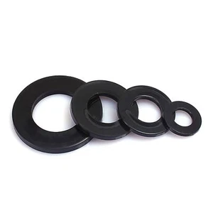 1000pcs Black Nylon Plastic Round Flat Washer M3x7mmx1mm Gasket Spacer - Picture 1 of 7