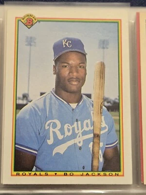 Bowman Topps Bo Jackson Kansas City Royals 1990 #378 "Error" Foto 1 de 4