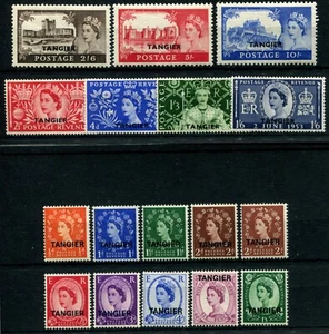 MARRUECOS AGENCIAS TANGIER 1952-57 SG289/342 BISAGRAS COMO NUEVO - Imagen 1 de 2