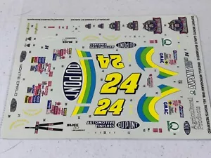 Revell NASCAR 1998 24 Dupont Jeff Gordon Chevy Hendrick Waterslide Decals 1/24 - Picture 1 of 2