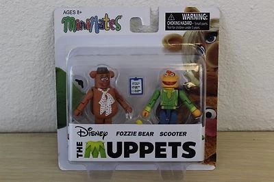 Disney Muppets Minimates Serie 1 Fozzie Oso y Scooter Paquete de 2 Set NUEVO Y SELLADO Foto 1 de 3